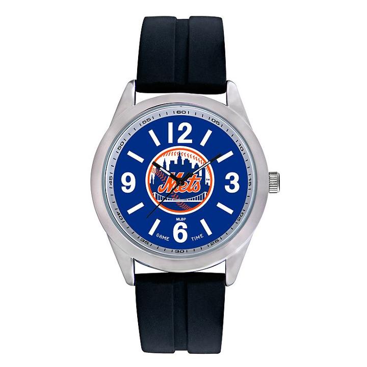 Men's Game Time New York Mets Varsity Watch, Black