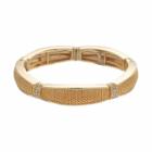 Napier Textured Link Stretch Bracelet, Women's, Gold