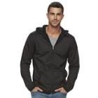 Men's Marc Anthony Slim-fit Diamond Mixed Media Hoodie, Size: Large, Black