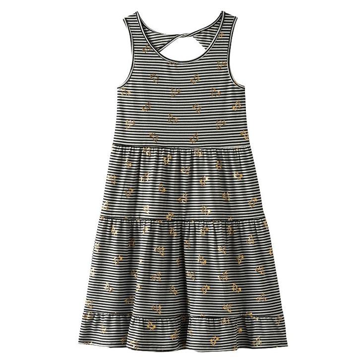 Girls 7-16 & Plus Size So&reg; Twist Back Patterned Skater Dress, Girl's, Size: S/7-8, Oxford