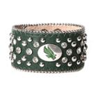 Women's North Texas Mean Green Glitz Cuff Bracelet
