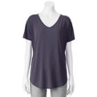 Juniors' Pink Rose Cupro Short Sleeve Tee, Teens, Size: Small, Grey Other