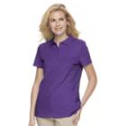 Women's Croft & Barrow&reg; Classic Solid Polo, Size: Medium, Purple