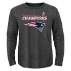 Boys 8-20 New England Patriots Super Bowl Li Champions Triumphant Long-sleeve Tee, Boy's, Size: M(10-12), Grey (charcoal)