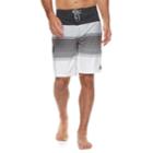 Men's Trinity Collective Quadrant Modern-fit Engineer Striped Board Shorts, Size: 34, Black