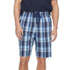 Men's Croft & Barrow&reg; True Comfort Stretch Woven Sleep Shorts, Size: Medium, Dark Blue