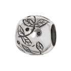 Individuality Beads Sterling Silver Leaf Bead, Women's, Grey