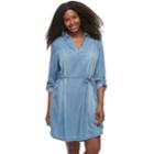 Plus Size Sonoma Goods For Life&trade; Shirtdress, Women's, Size: 3xl, White