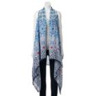 Sonoma Goods For Life&trade; Tile Print Pom-pom Trim Vest, Women's, Light Blue