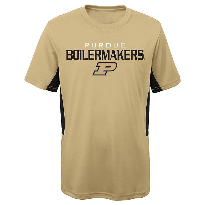 Boys 8-20 Purdue Boilermakers Mainframe Performance Tee, Size: L 14-16, Beige Oth