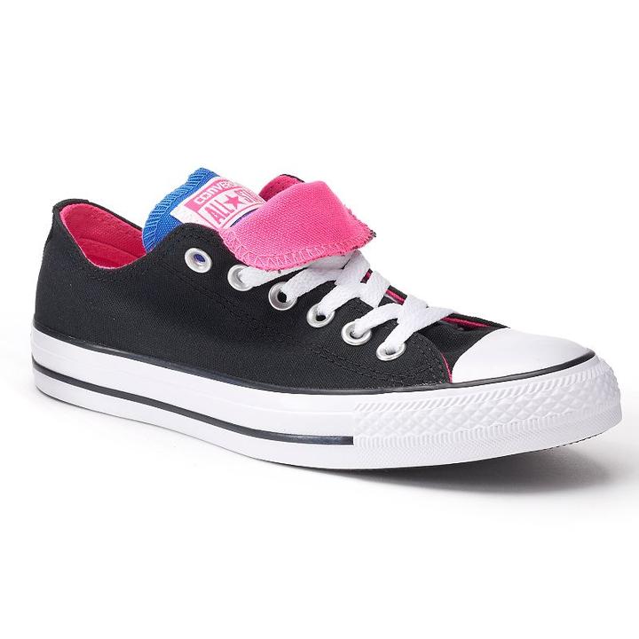 Women's Converse Chuck Taylor All Star Double Tongue Sneakers, Size: 6, Black