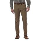 Men's Haggar Slim-fit Stretch City Chino Flex-waist Pants, Size: 34x30, Dark Brown