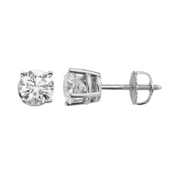 Evergreen Diamonds 1 Carat T.w. Igl Certified Lab-created Diamond Stud Earrings, Women's, White