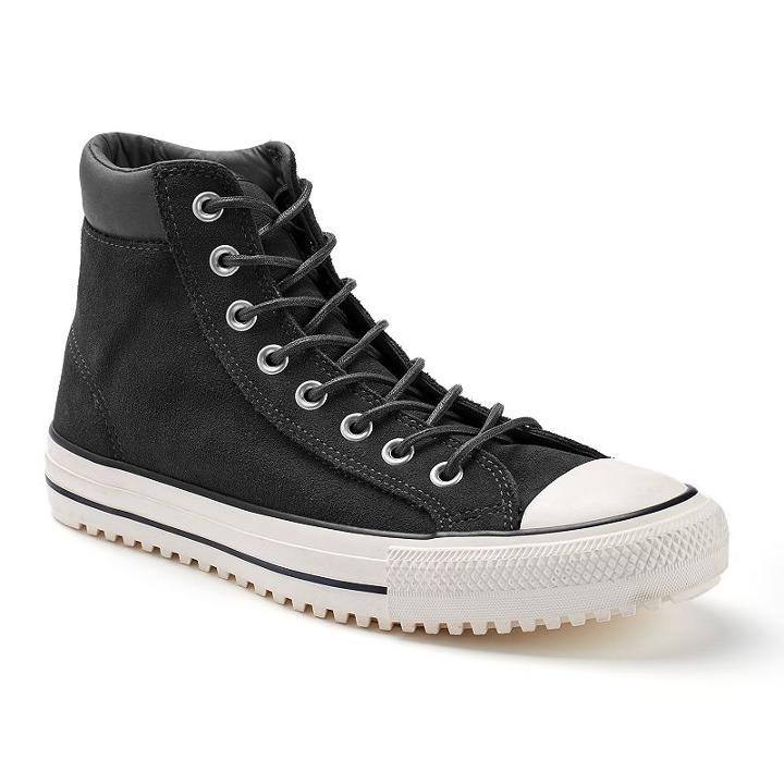 Men's Converse Chuck Taylor All Star Waterproof Suede Boot Sneakers, Size: 7, Silver