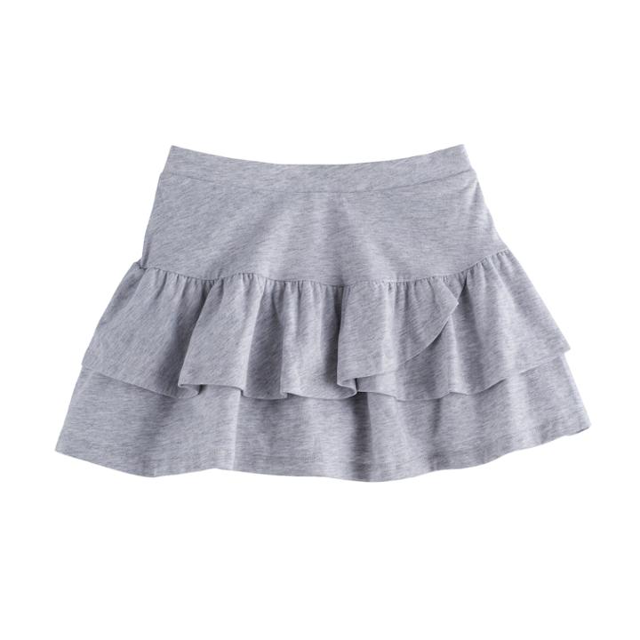 Girls 4-10 Jumping Beans&reg; Tiered Solid Tulip Skort, Size: 6, Light Grey