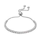 Sterling Silver Diamond Accent Bolo Bracelet, Women's, Size: 7