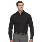 Big & Tall Croft & Barrow&reg; Classic-fit Stretch Woven Button-down Shirt, Men's, Size: 3xl Tall, Black