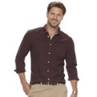 Men's Sonoma Goods For Life&trade; Flexwear Classic-fit Oxford Stretch Button-down Shirt, Size: Xl, Brown