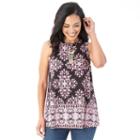 Women's Ab Studio Print Swing Tank, Size: Medium, Ovrfl Oth