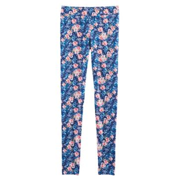 Girls 7-16 American Girl Floral Jersey Leggings, Size: Small, Multi