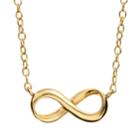 14k Gold Over Silver Infinity Necklace, Size: 18, Yellow