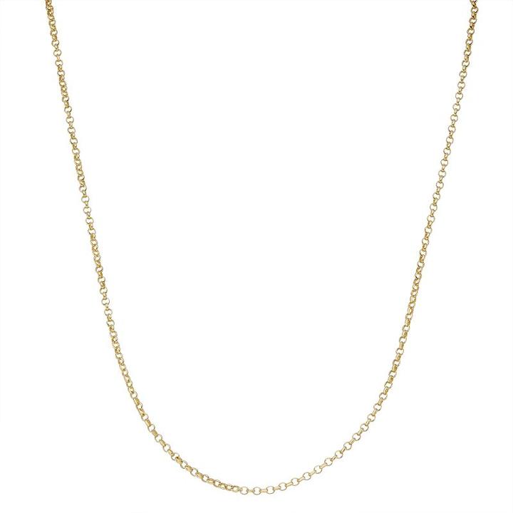 Junior Jewels Kids' Sterling Silver Rolo Chain Necklace, Women's, Size: 13, Yellow