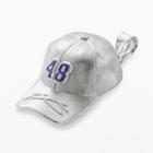 Insignia Collection Nascar Jimmie Johnson Sterling Silver 48 Baseball Cap Pendant, Women's, Blue