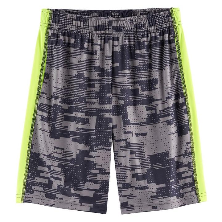 Boys 8-20 Tek Gear&reg; Camouflage Training Shorts, Size: L(14/16), Dark Grey