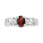 Sterling Silver Garnet Filigree Ring, Women's, Size: 9, Red