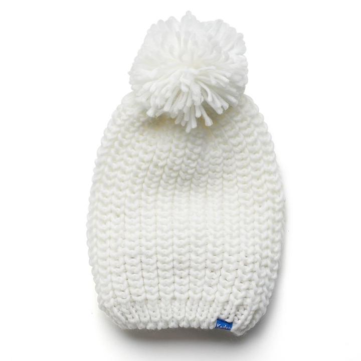 Women's Keds Cable-knit Slouchy Beanie, White