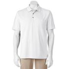 Big & Tall Grand Slam Airflow Solid Pocketed Performance Golf Polo, Men's, Size: L Tall, White