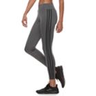 Women's Adidas 3 Stripe Long Leggings, Size: Medium, Dark Grey