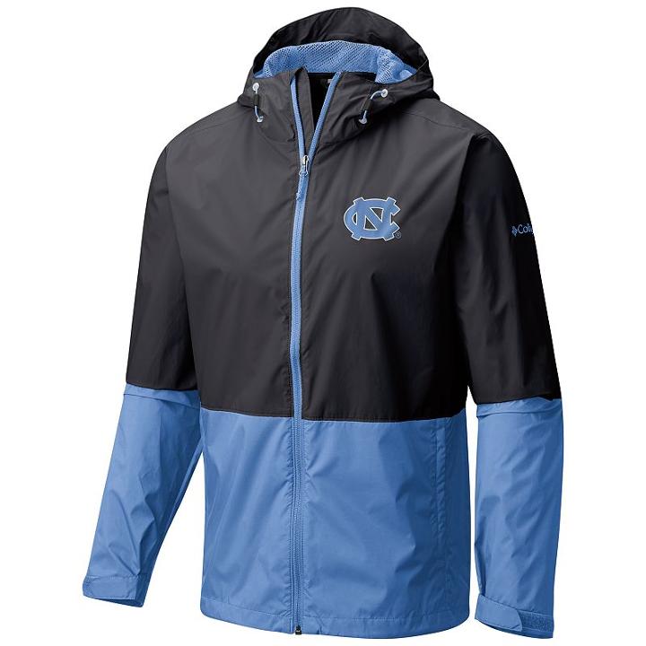 Men's Columbia North Carolina Tar Heels Roan Mountain Jacket, Size: Small, Grey (charcoal)