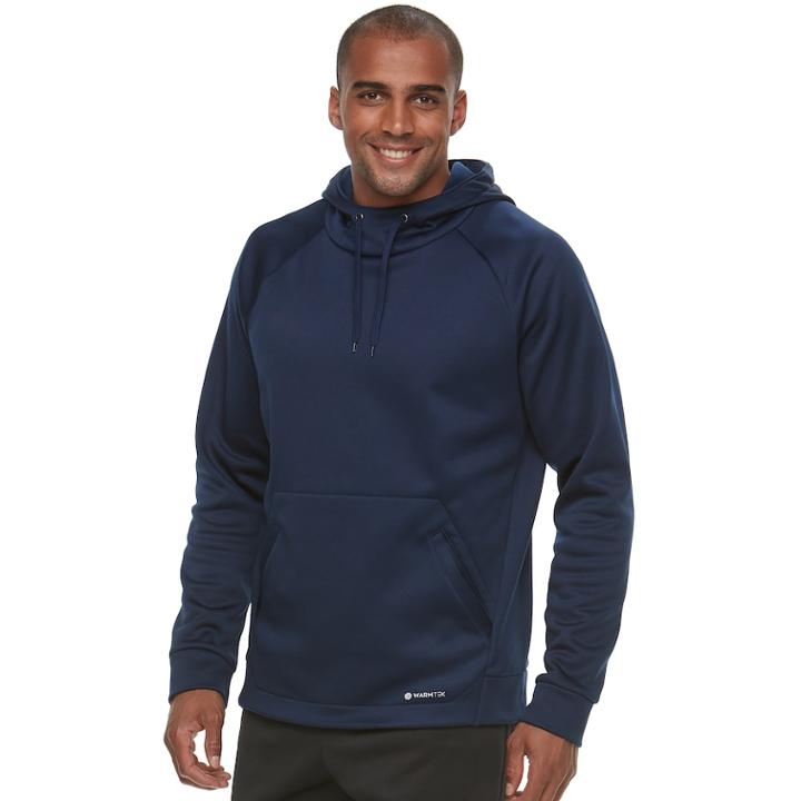 Men's Tek Gear&reg; Performance Fleece Pull-over Hoodie, Size: Xl, Dark Blue
