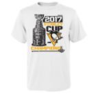 Boys 8-20 Reebok Pittsburgh Penguins 2017 Stanley Cup Champions Locker Room Tee, Size: S(8), White