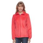 Women's Columbia Blustery Summit Fleece Jacket, Size: Xl, Dark Pink