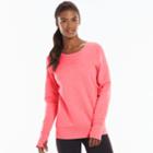 Women's Tek Gear&reg; Fleece Crewneck Sweatshirt, Size: Small, Brt Pink
