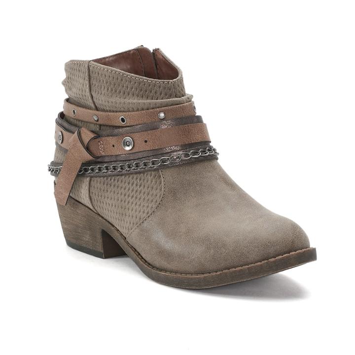 So&reg; Redbud Women's Ankle Boots, Size: 7.5 Wide, Brown