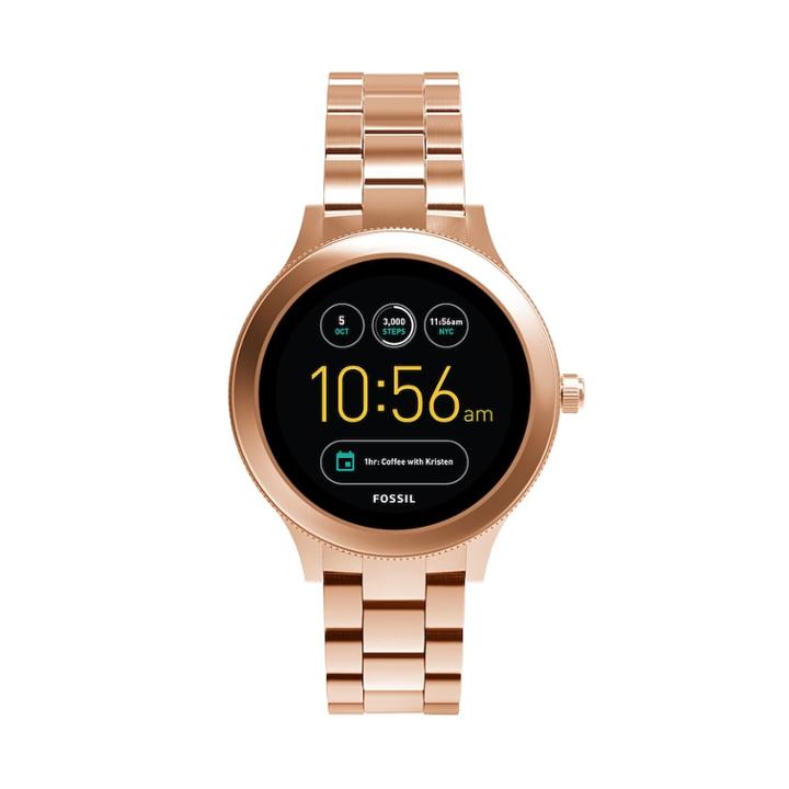 Fossil Women's Q Venture Gen 3 Stainless Steel Smart Watch - Ftw6000, Size: Large, Pink