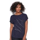 Women's Apt. 9&reg; Adorn Graphic Tee, Size: Xl, Dark Blue