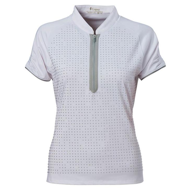 Plus Size Nancy Lopez Desire Quarter-zip Golf Polo, Women's, Size: 3xl, White