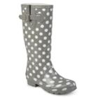 Journee Collection Mist Women's Water Resistant Rain Boots, Size: 5.5 Med, Dark Grey