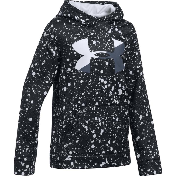Girls 7-16 Under Armour Novelty Big Logo Hoodie, Size: Medium, Black