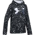 Girls 7-16 Under Armour Novelty Big Logo Hoodie, Size: Medium, Black