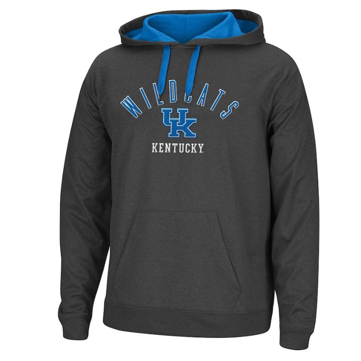 Men's Kentucky Wildcats Heathered Foundation Hoodie, Size: Small, Black