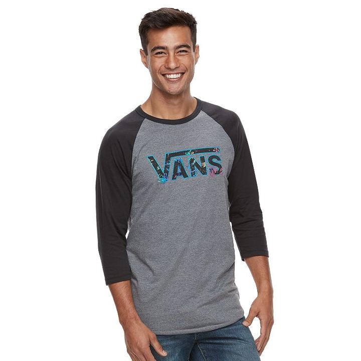 Men's Vans Out Of Leaf Tee, Size: Xxl, Med Grey