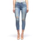 Women's Rock & Republic&reg; Kashmiere Crop Skinny Jeans, Size: 12, Light Blue