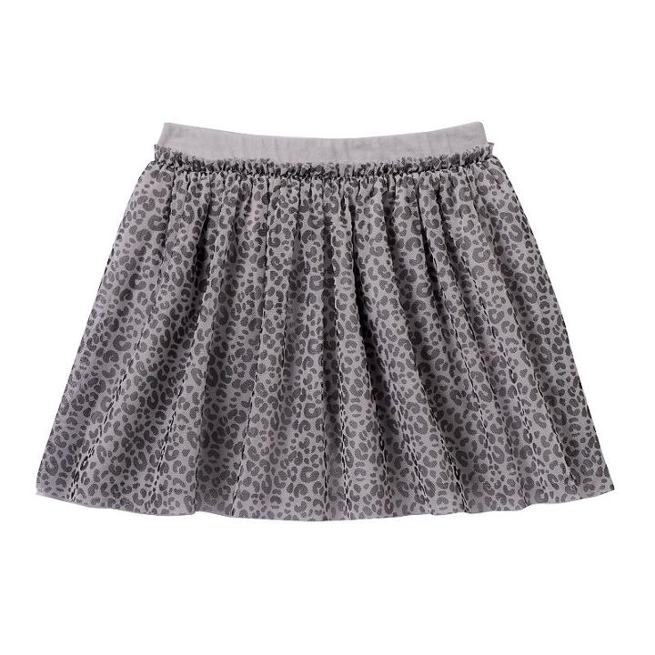 Girls 4-10 Jumping Beans&reg; Printed Mesh Tulle Tutu Skort, Girl's, Size: 4, Silver