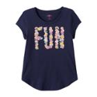 Girls 7-16 So&reg; Curved-hem Graphic Tee, Girl's, Size: 7-8, Blue