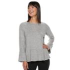 Women's Elle&trade; Peplum Top, Size: Xxl, Dark Grey